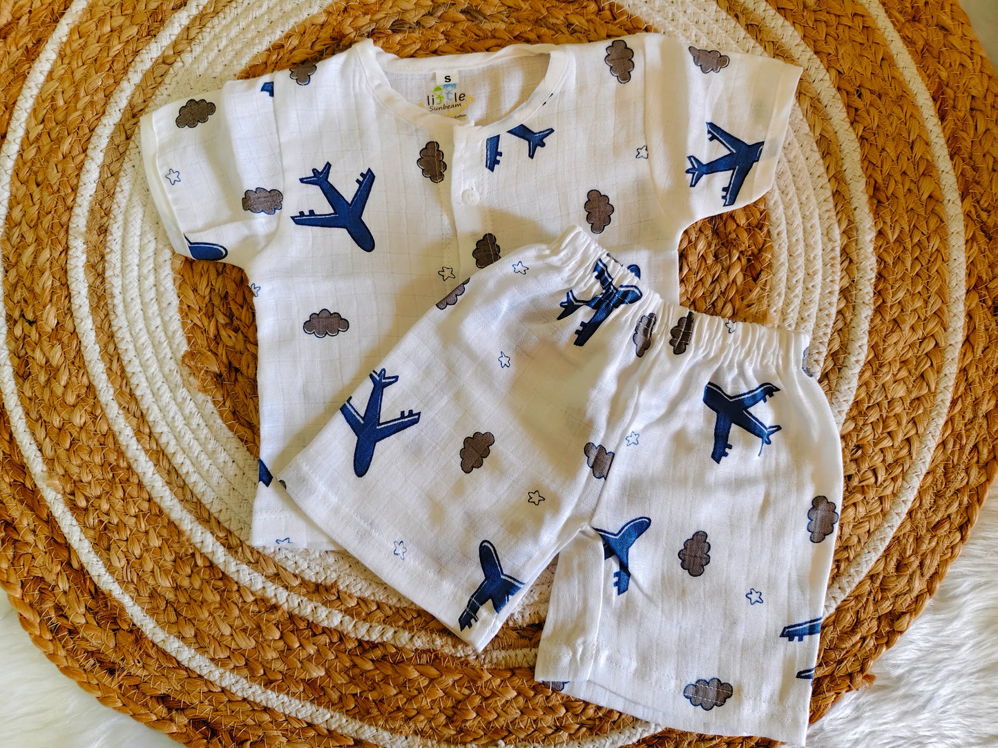 Muslin Half Sleeve Co-Ord | Little Sunbeam