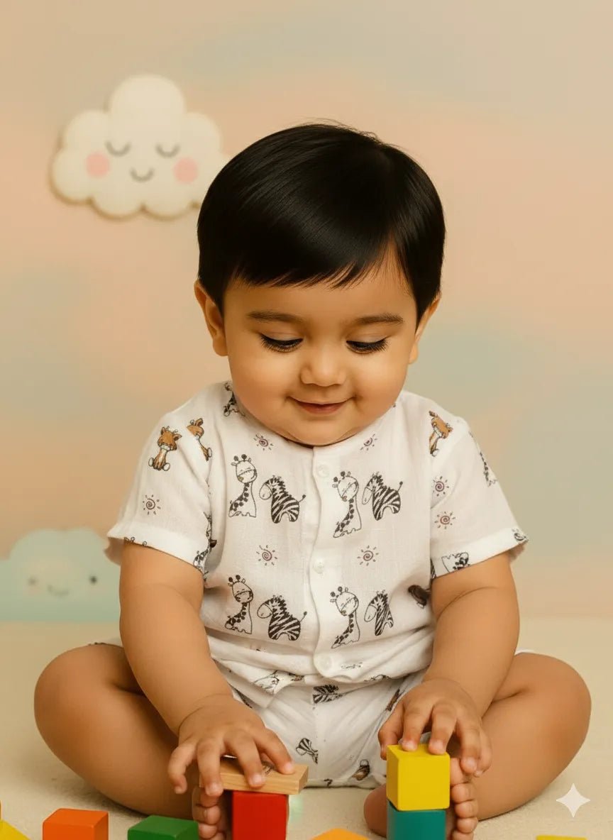 Muslin Half Sleeve Co-Ord | Little Sunbeam