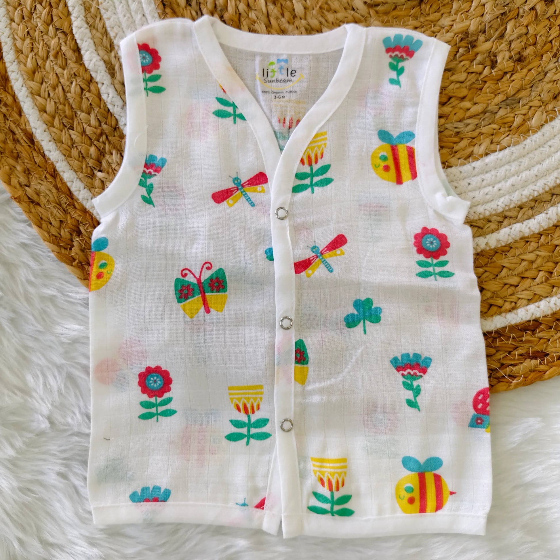 Muslin Sleeveless Co-Ord  | Little Sunbeam