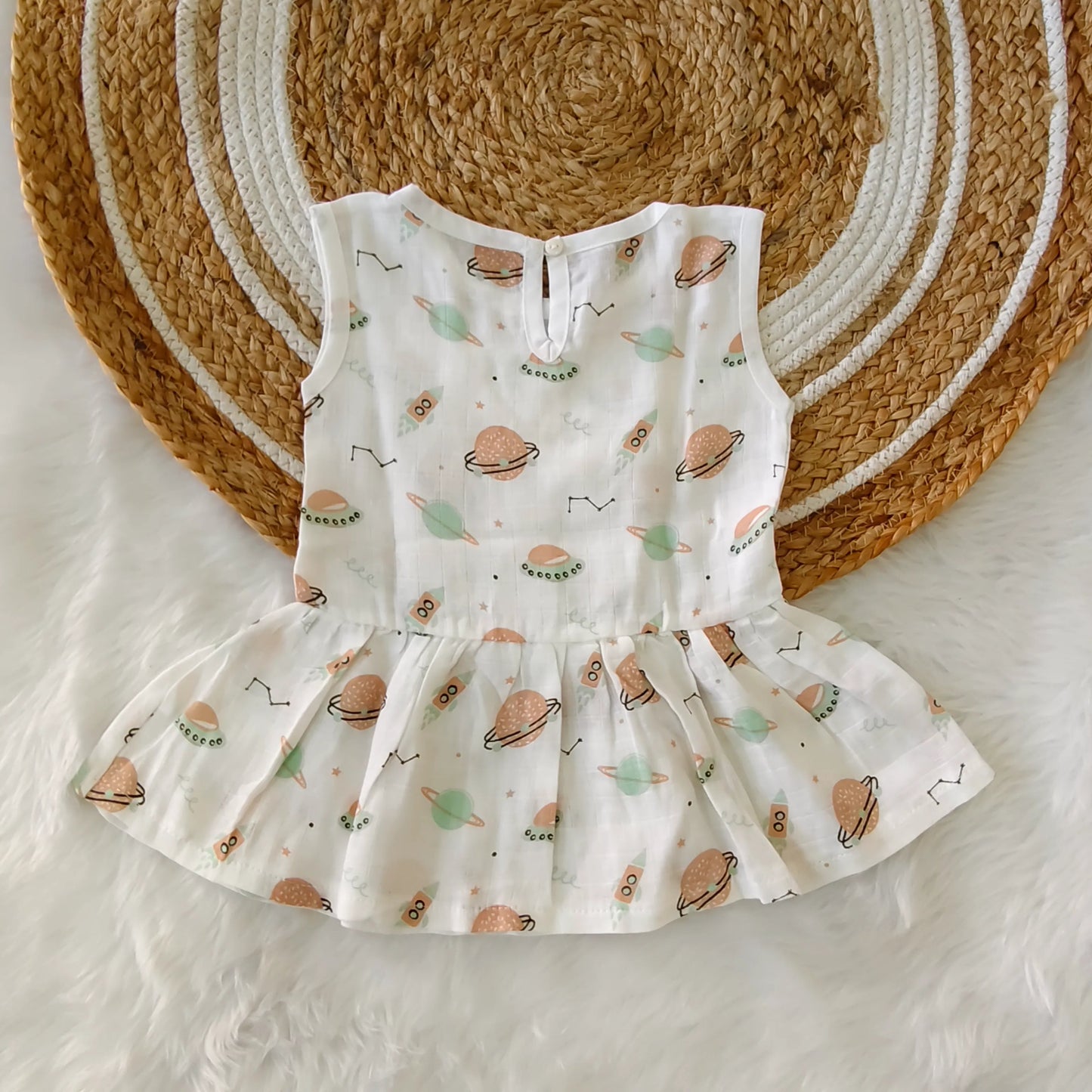 Back Button Frock - Little Sunbeam