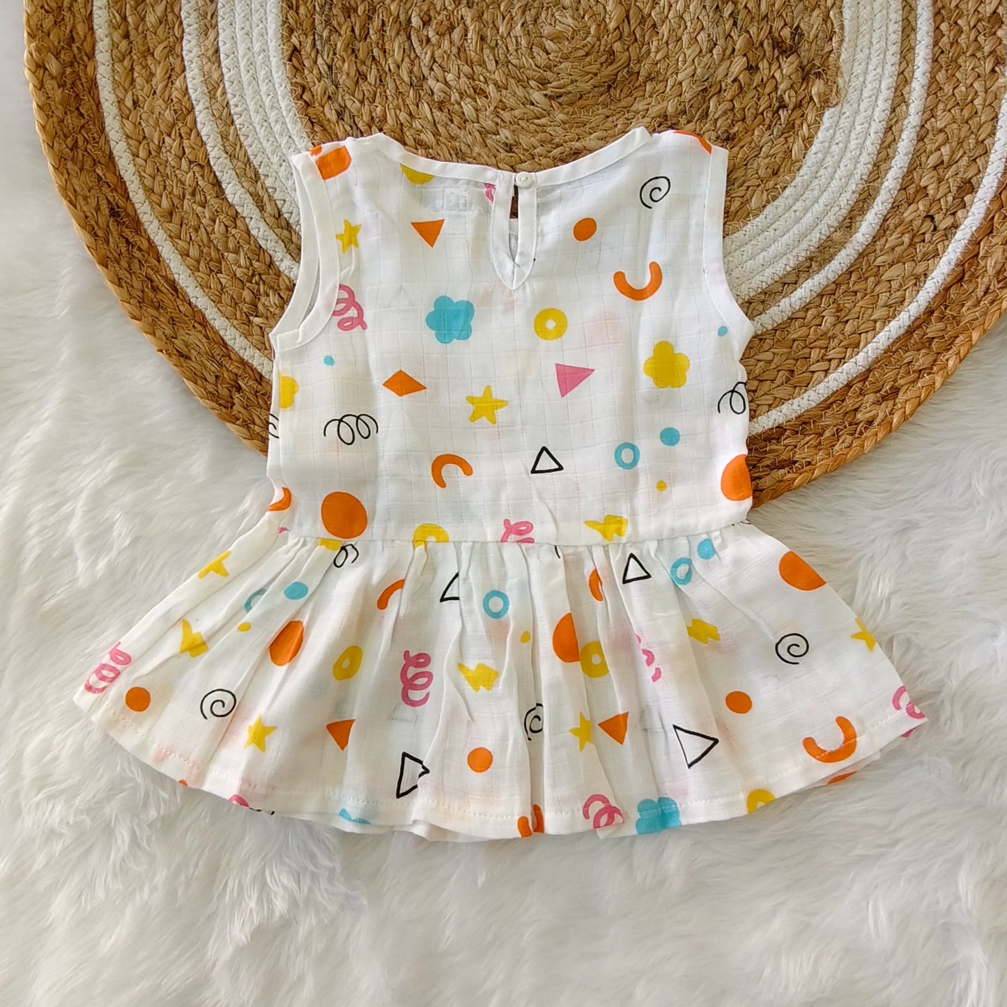 Back Button Frock - Little Sunbeam