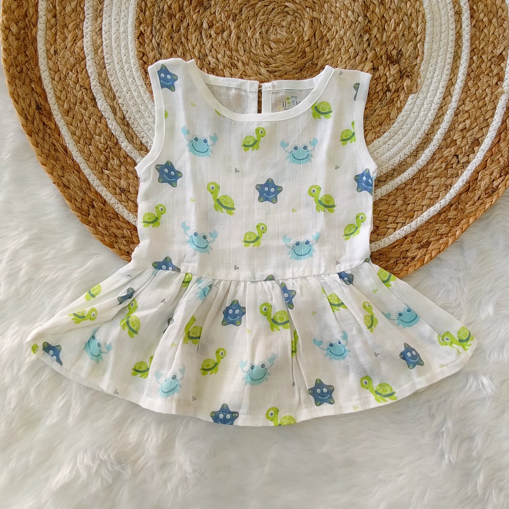Back Button Frock - Little Sunbeam