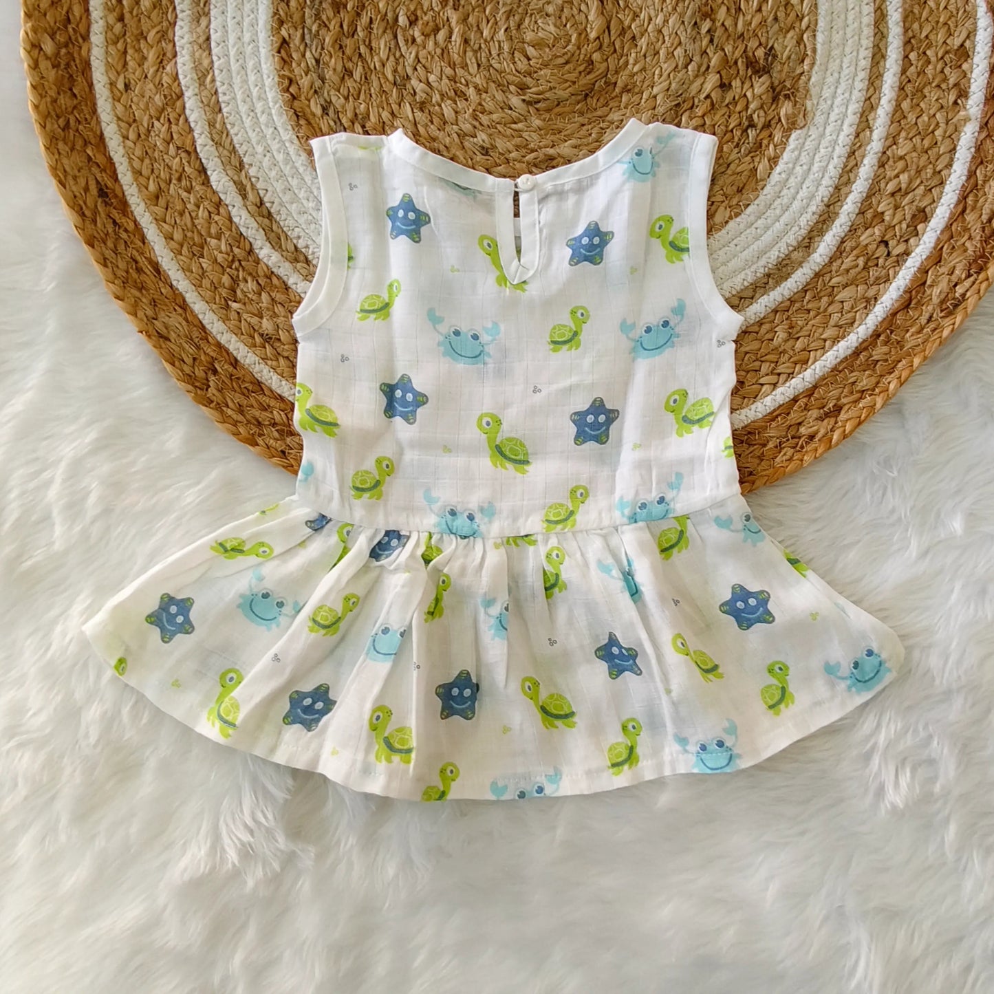 Back Button Frock - Little Sunbeam