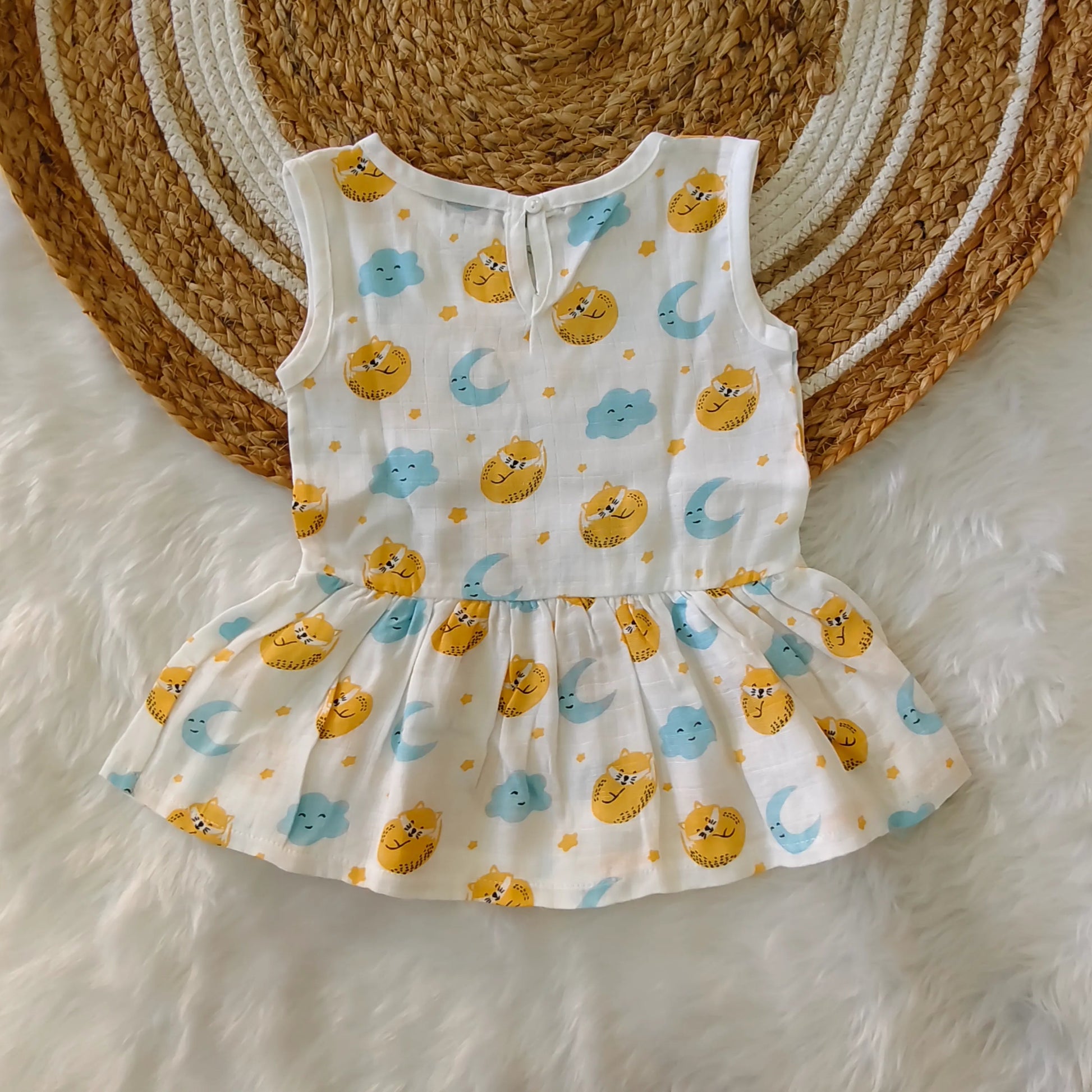 Back Button Frock - Little Sunbeam