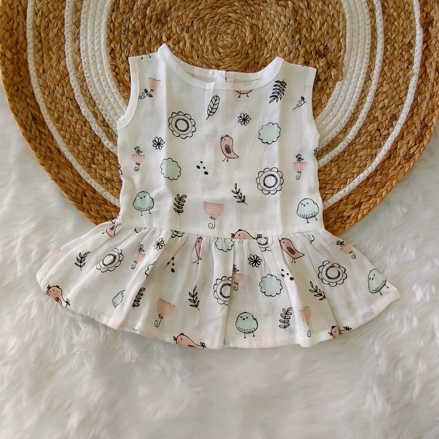 Back Button Frock - Little Sunbeam