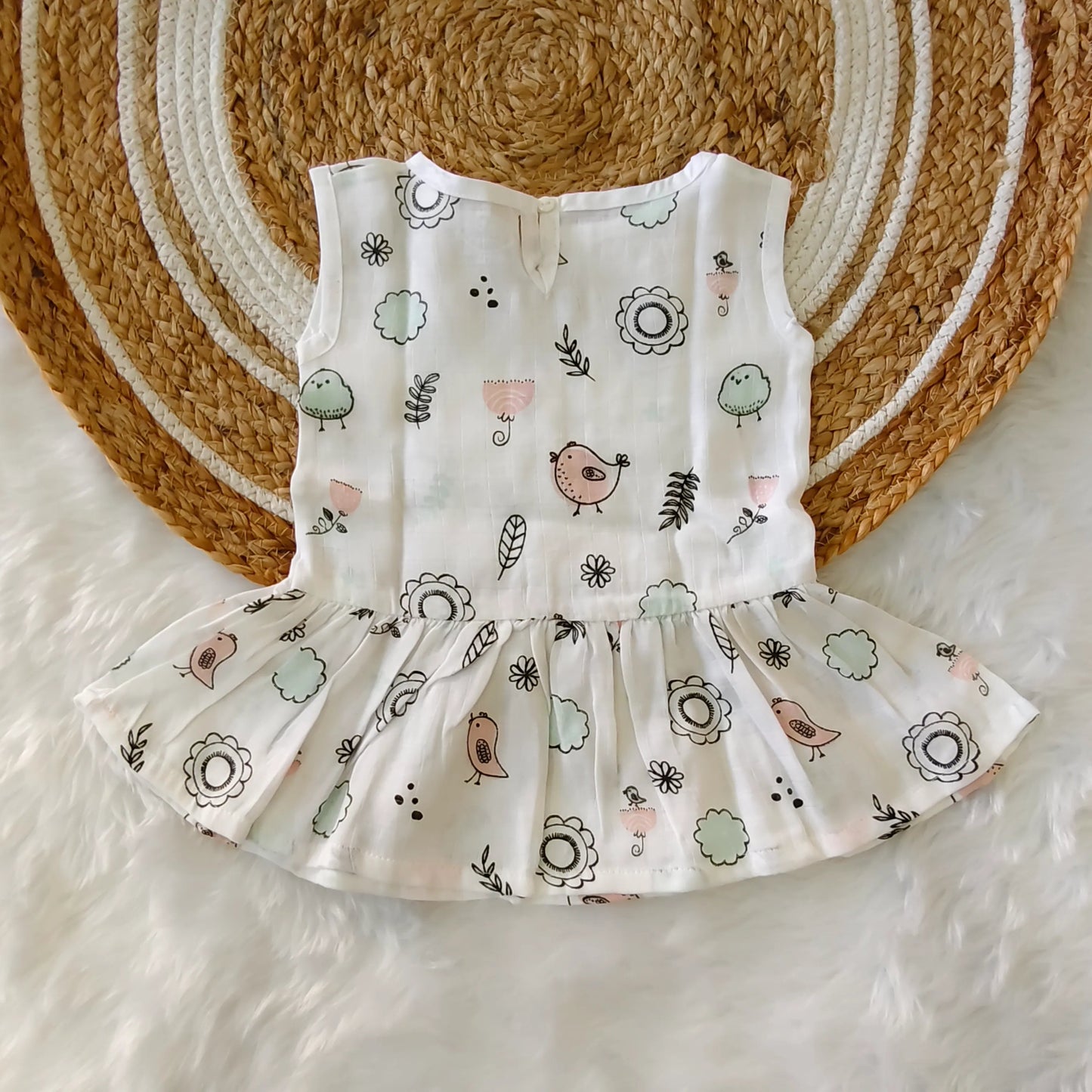 Back Button Frock - Little Sunbeam