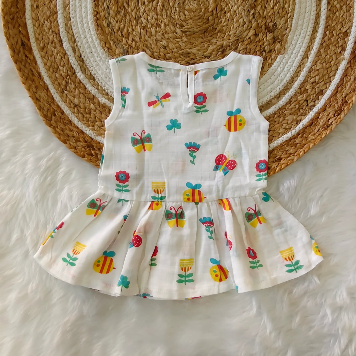 Back Button Frock - Little Sunbeam
