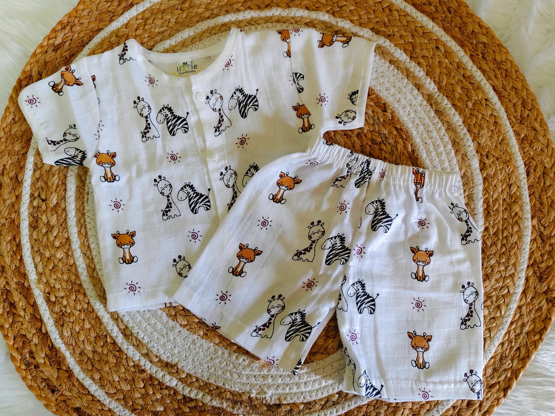 Muslin Half Sleeve Co-Ord | Little Sunbeam