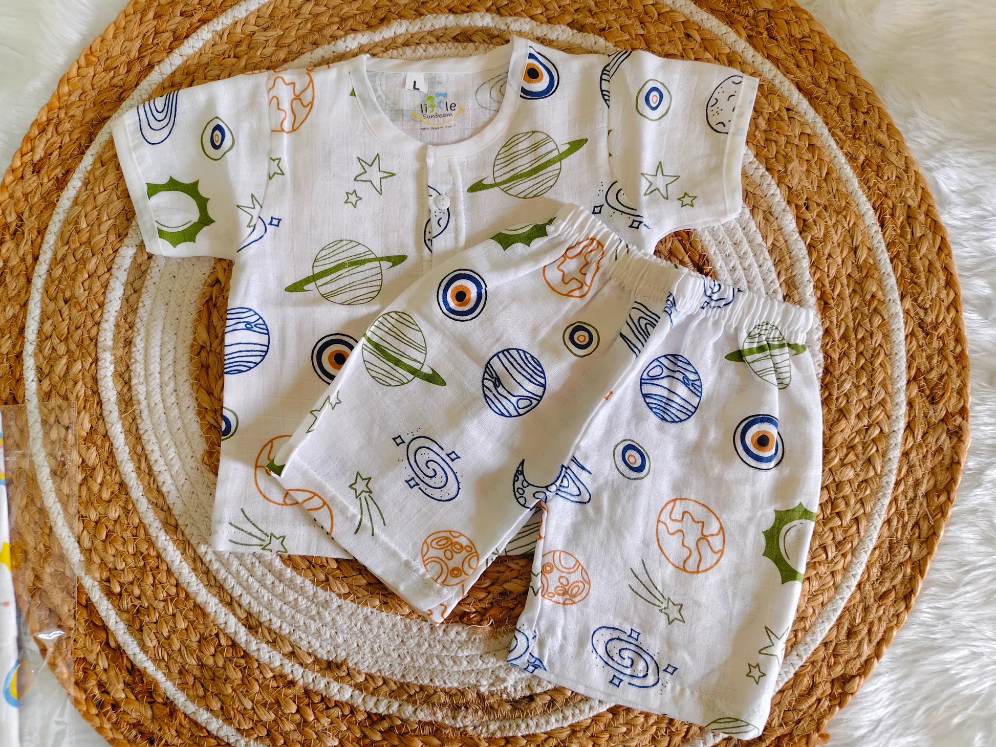 Muslin Half Sleeve Co-Ord | Little Sunbeam