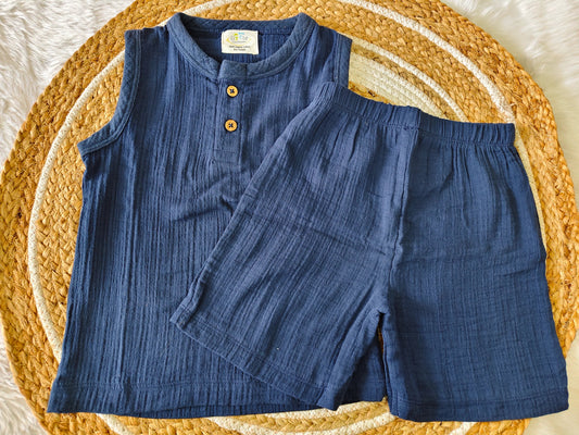 Muslin Sleeveless Co-Ord | Little Sunbeam