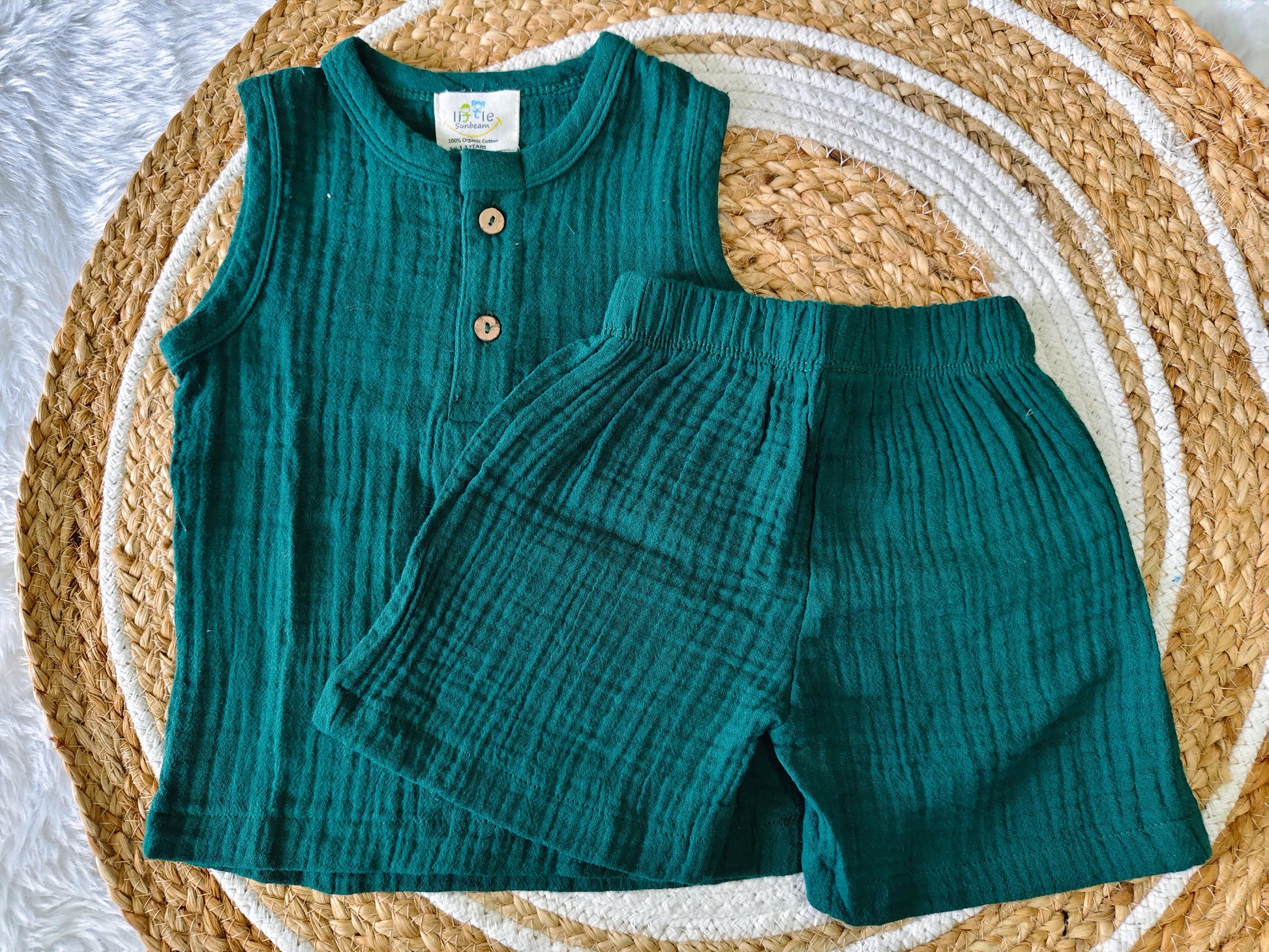 Muslin Sleeveless Co-Ord | Little Sunbeam