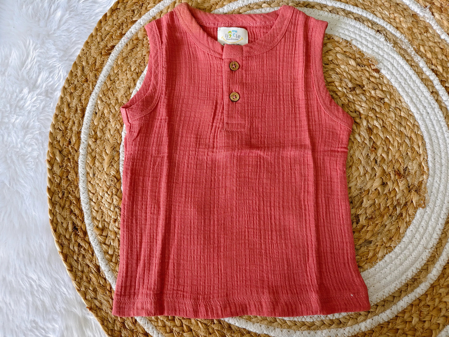 Muslin Sleeveless Co-Ord | Little Sunbeam