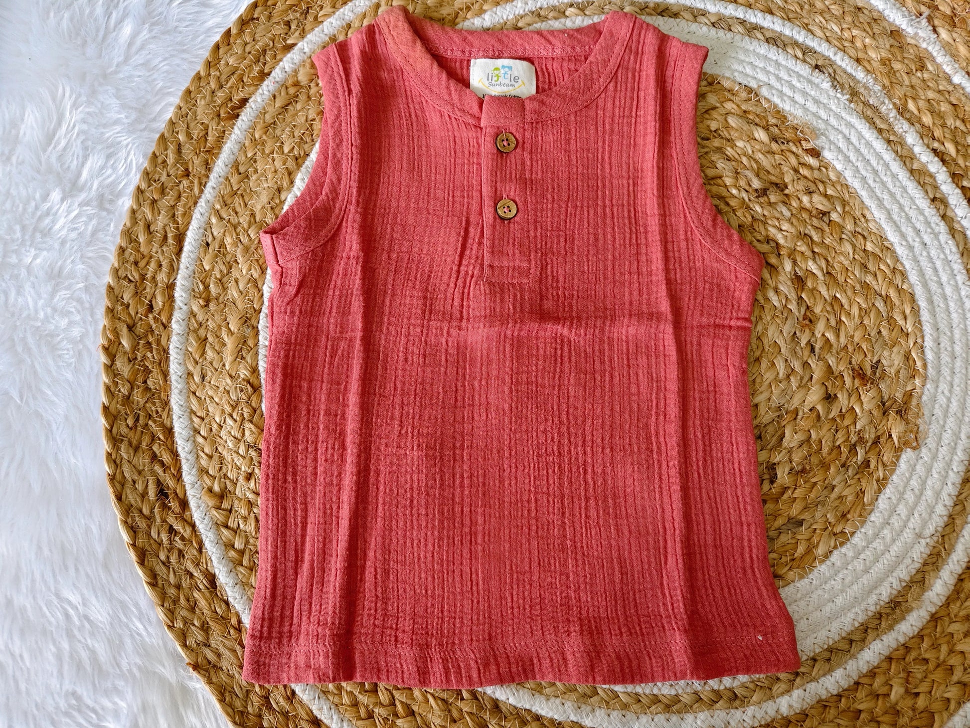 Muslin Sleeveless Co-Ord | Little Sunbeam