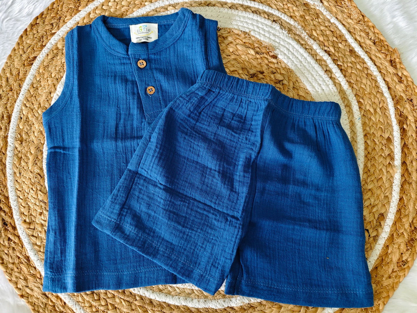 Muslin Sleeveless Co-Ord | Little Sunbeam