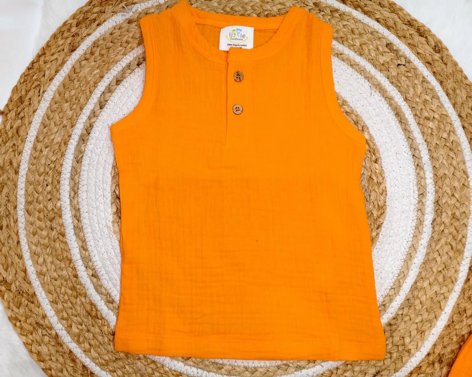 Crinkle Muslin Sleeveless Co-Ord |  Little Sunbeam