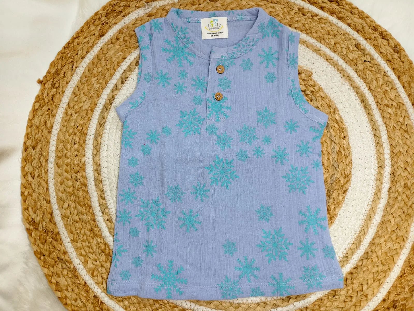 Crinkle Muslin Sleeveless Co-Ord |  Little Sunbeam